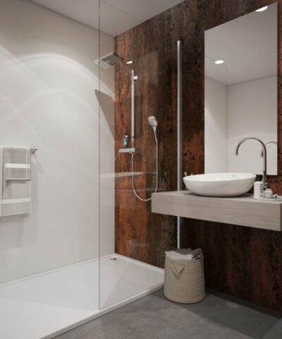 Red Metallic Wet Wall Panels 250mm x 2700mm x 8mm